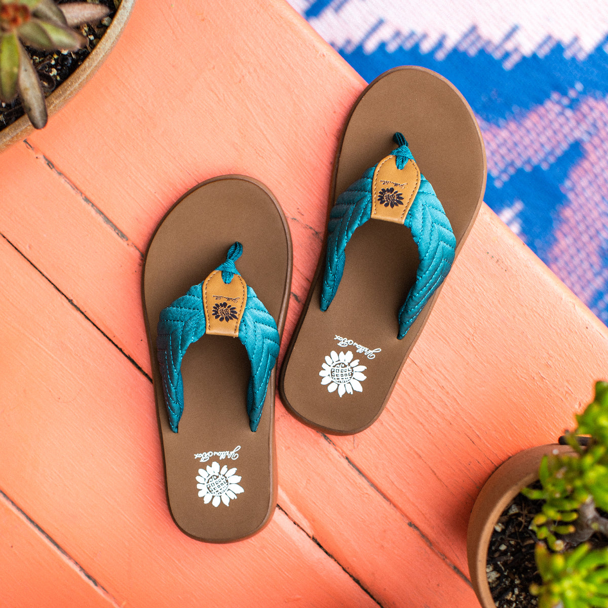 Yellow Box Footwear Featured | Grant Sandal - Teal