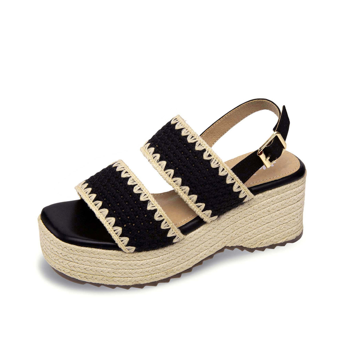 Yellow Box Footwear Best Price | Hellen Wedge Sandal - Black
